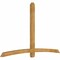 Ekena Millwork Bellingham Rough Sawn Timber Gable Bracket, Western Red Cedar, 96"W x 60"H x 4"D x 4"F, 15/12 Pitch GBW096X60X0404BEL00RWR - alternate 2